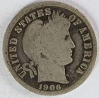 1906 O Barber Dime