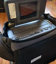 AUDIOVOX Portable Video Cassette Player Combo w/Cables and Original Case Manual