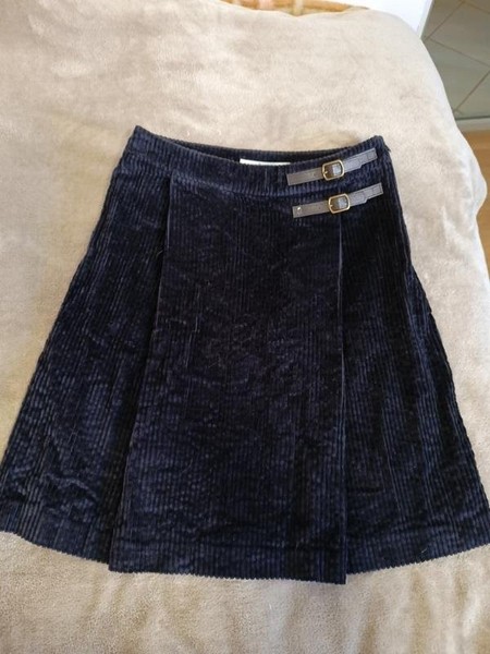 Women Boden Skirt Black Cotton 38