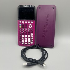 Texas Instruments TI-84 Plus CE Purple Plum Graphing Calculator w/ Case  Cable