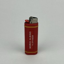 Accendino BIC Vintage Anni 80 Cover Gomma Morici Albino Made In Italy Collezione