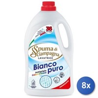 8X Bundle Waschmittel FlüSsig Spuma di sciampagna 36 MesslöFfel Biancopuro