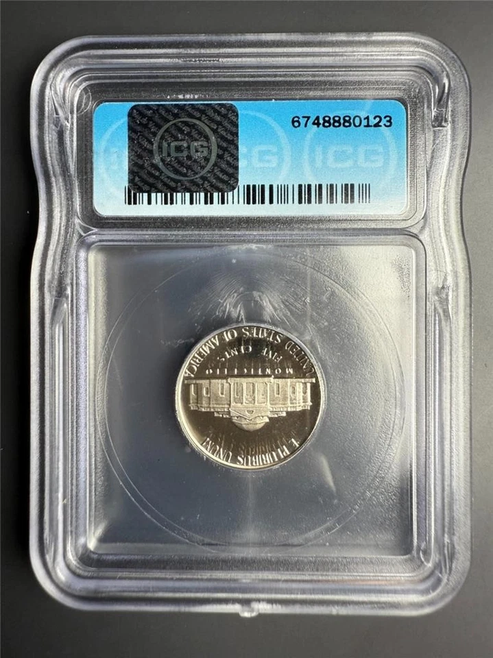 1981 S JEFFERSON NICKEL 5C PF70 ULTRA CAMEO ICG TYPE 2 PR70 DCAM UCAM SKU 3882 - Image 2 of 2