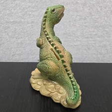 Vtg Dinosaur Coin Bank 1987 Small World Imports Tyrannosaurus Rex Piggy Bank
