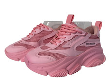 Steve Madden Possession Platform Sneakers Pink Women's Size 6.5 Chunky 2.5" Heel