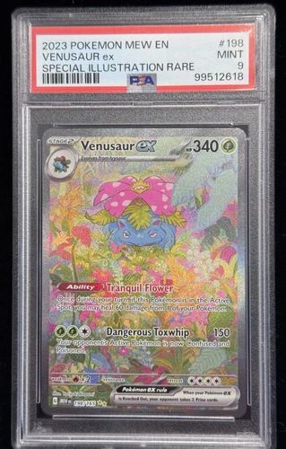 Pokémon 151 Venusaur EX 198/165 SIR (Special Illustration Rare) PSA 9 Mint 🍃