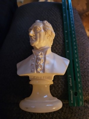 A. Giannelli 6'' Sculpture Bust Of Poet Playwright Goethe Figure