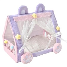 Doll Bed Adorable Miniature House Tent Design Toy Cribs For Baby Dolls