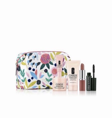 Clinique 6-Pc Gift Set Spring 2026 SEALED Lipstick, Mascara, Repair Cream, Hydra