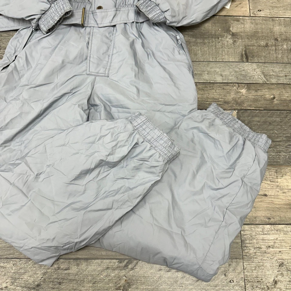 Vintage Ski Suit One Piece 90s Snow Apres Retro Grey Neon Mens Medium EU50 - Image 4 of 4