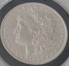 1881o AU Grade Morgan-Silver-Dollar American History My-Private-Collection #1094