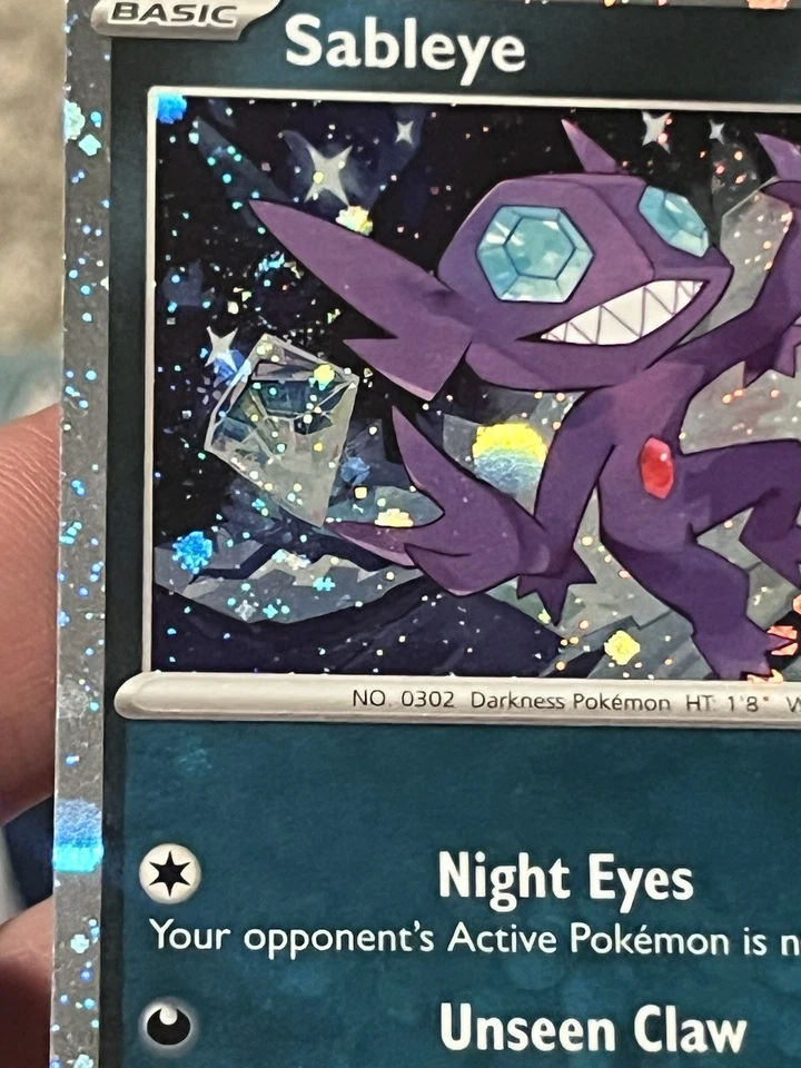 Sableye 136/193 Cosmos Promo Holo Rare SV Paldea Evolved NM Pokemon TCG SWIRL 🍥 - Image 3 of 4