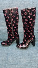 Sexy Katzenberger High Heels Gummistiefel Gr. 38 Neu Rare Stiefel PVC megahoch!