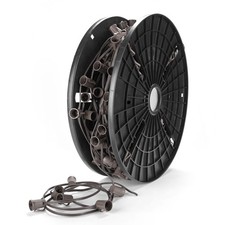 DELight 250Ft C9 Christmas Light Spool Set Commercial UL Listed Light Sockets