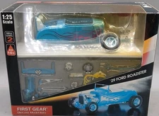 First Gear Candy Apple Blue 29 FORD ROADSTER 1/25 Scale Model Kit New 