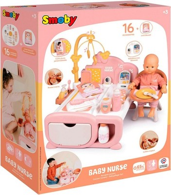 SMOBY Puppenmöbel Baby Nurse Cocoon 3-in-1-16+ Karton beschädigt