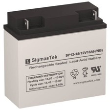 12 Volt 18 Amp Sealed Lead Acid Battery