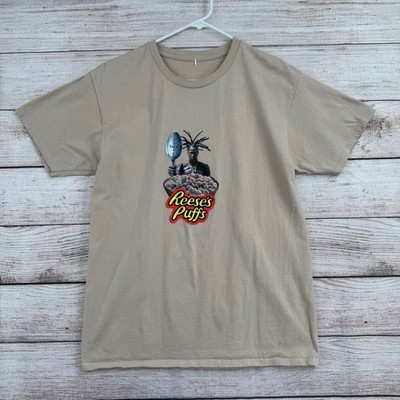 Travis Scott x Resse's Puffs Don't Cry Over Spilt Milk T-Shirt Adult M Tan RARE