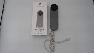 Google Nest GWX3T Doorbell WiFi Smart Video (Battery) Snow *Damaged* PC1725280