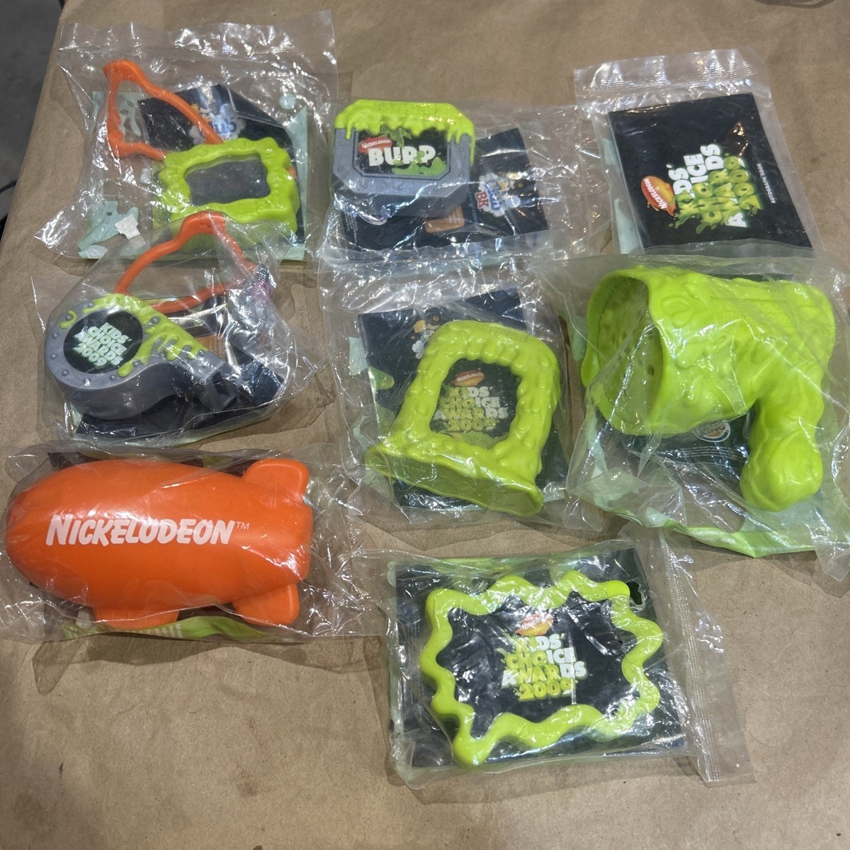 2009 Burger King Nickelodeon Blimp Kids Choice Awards Toys Set Of