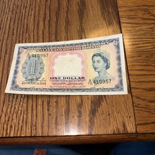 malaya and british borneo 1 dollar 1953 