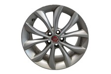 17-21 Jaguar Xf 8jx18 18 Aluminum Alloy Wheel Rim Silver Gx63-1007-fb Oem