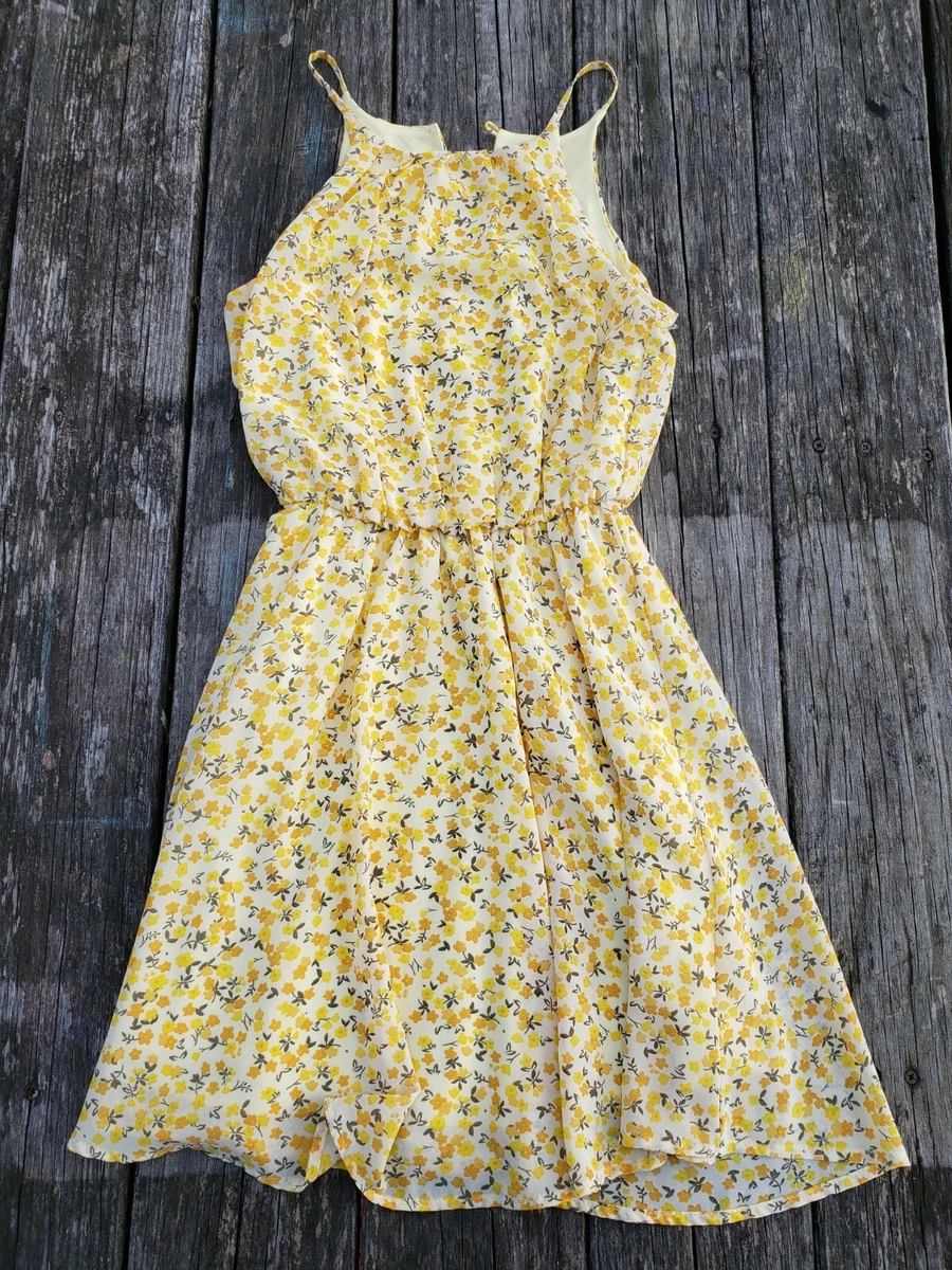 Francesca's yellow store dress