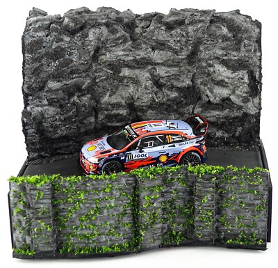 WRC Rallye Monte-Carlo Diorama 3D Printing for 1:43 Scale Die Cast