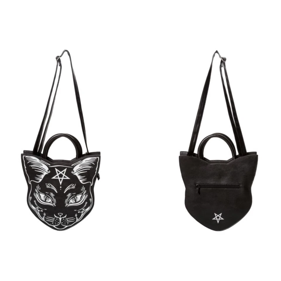Ropa prohibida Reina perdida Némesis cara de gato con pentagrama bolso BG7213 Foto 2 de 2