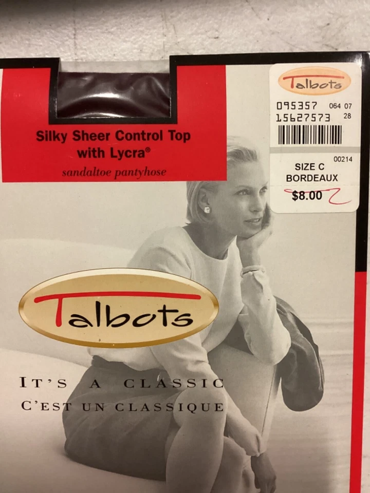 Top Talbots Microfibra Sedoso Transparente Control Con Lycra Talla C Burdeos Nuevo Foto 2 de 3
