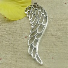 Free Ship 26 pcs tibetan silver wing charms pendant 77x28mm L-4809