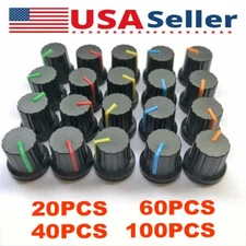 20/40/60/100PCS Control Knob Cap 15*15mm For WH148 1/4" 6mm Shaft Potentiometer