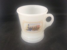 AVON Milk Glass Railway Rail Train Mug c1970 Collectable Avon
