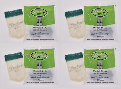 Peerless 24-A Mantles 4 Packs of 2 mantles  500 C.P. / 999 or 99 Style