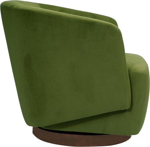 MINCETA Accent Chair,Modern Swivel Chairs with Wood Base - Picture 28 of 31