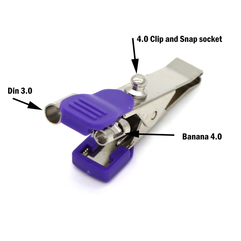 1Pc Multifunction Alligator Clip Connector For Animal/Vet ECG EKG Monitor Ca-LI