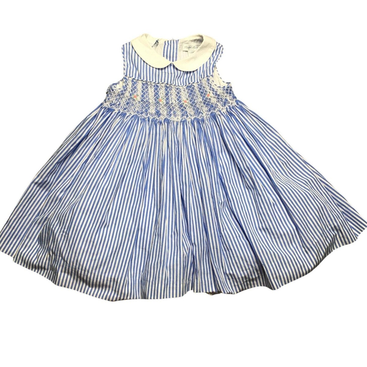 ralph lauren smocked cotton dress Polo Ralph Lauren Baby Girl's Smocked Linen-Cotton Dress & Bloomers Set
