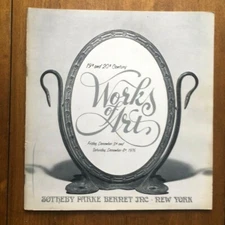 SOTHEBY'S EXHIBITION AUCTION CATALOG 1976 19th & 20th Century Works of Art