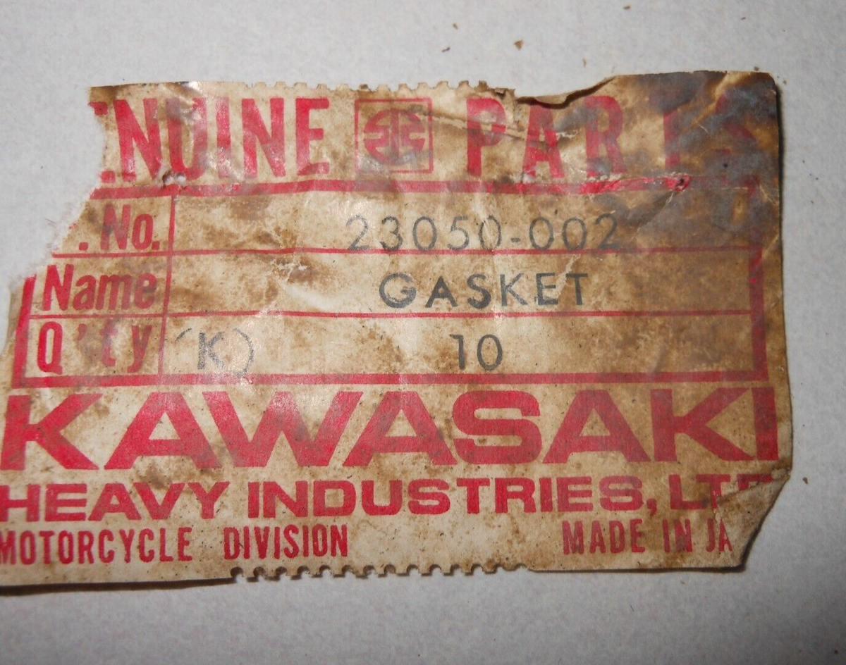 NOS Kawasaki Turn Signal Lamp Gasket H2 Z1 23050-002 Qty 2 | eBay