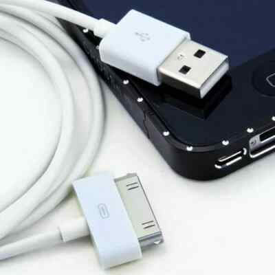 30 Pin USB Data Sync Cable Charger for iPhone 4 4G 4S 3GS iPod Nano iPad 1/2/3