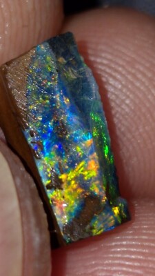 Gem Boulder Opal Pre Shaped Rub. Opalton, Queensland
