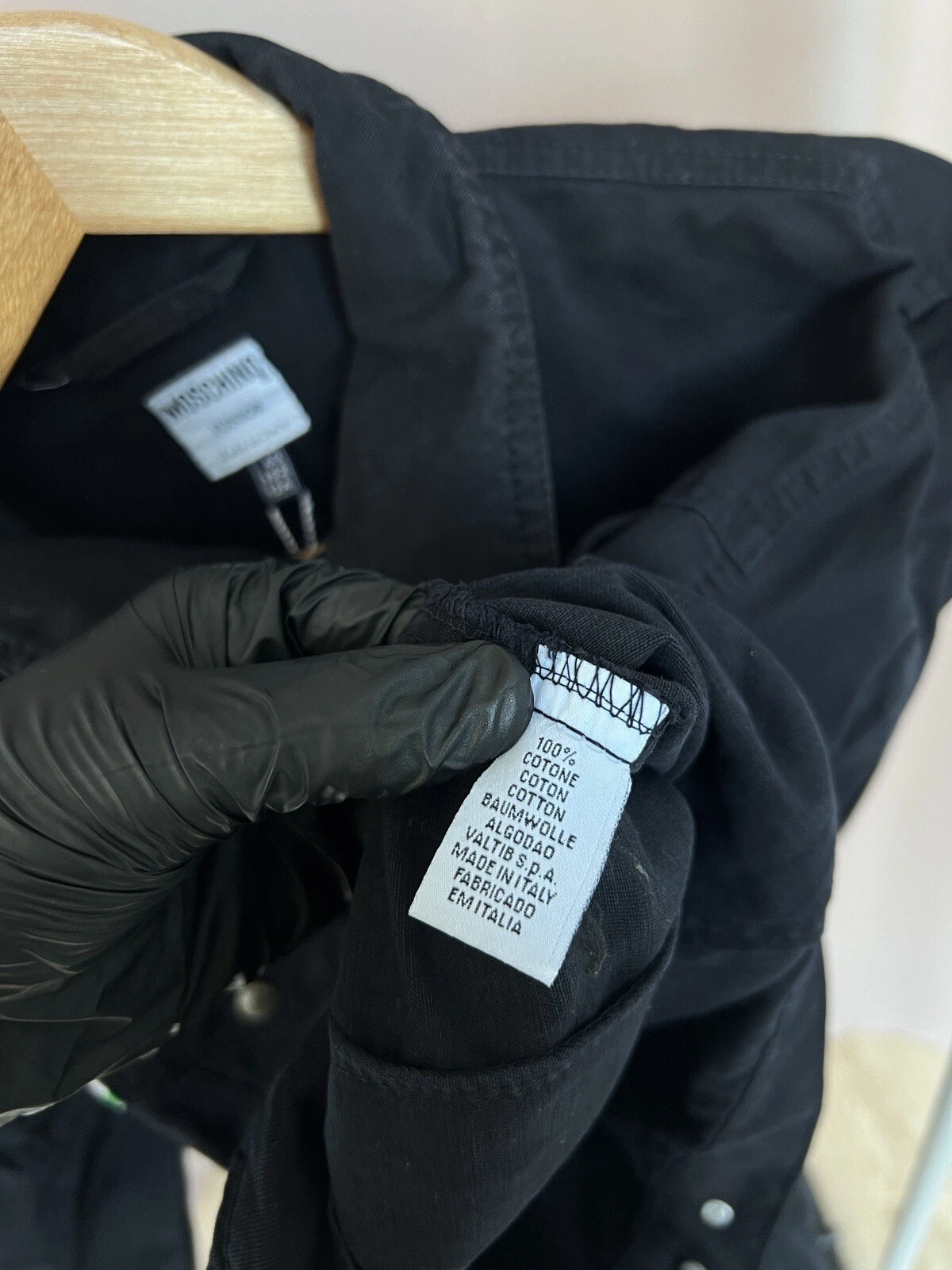 Moschino Junior Giacca Jeans Donna Tasche Made in Italy Taglia 40 XS S