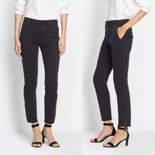 Vince black stretch twill utility pants 