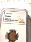 1931-S Wheat Cent NGC XF40 BN