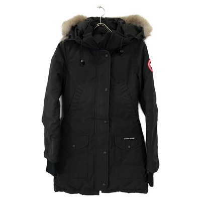 CANADA GOOSE Black 6660L Trillium Parka Fur Hooded Down Coat 