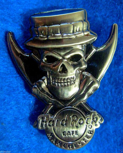 MANCHESTER ROYAL YEOMAN GUARD BEEFEATER SILVER SKULL SERIES Hard Rock Cafe PIN