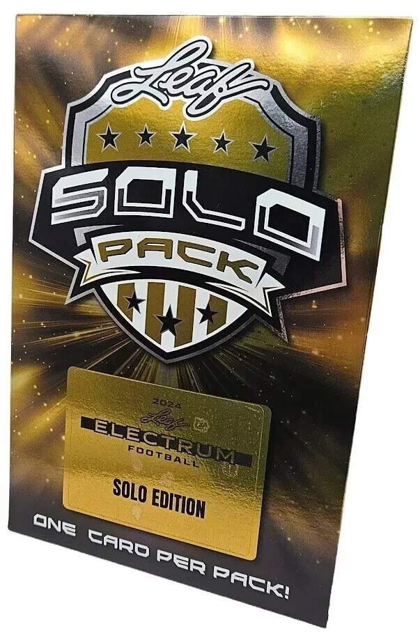 2024 Hoja Electrum Fútbol Sellado de Fábrica Solo Paquete Sellado Sobre 1 Tarjeta