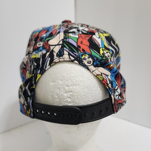 DC COMICS Superhero Supergirl Wonder Woman Harley Quinn Snapback Hat Adjustable - Picture 4 of 16