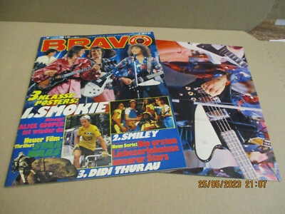 Bravo # 34 / 1977 with Giant Poster Runaways Star Wars Item Alice Cooper