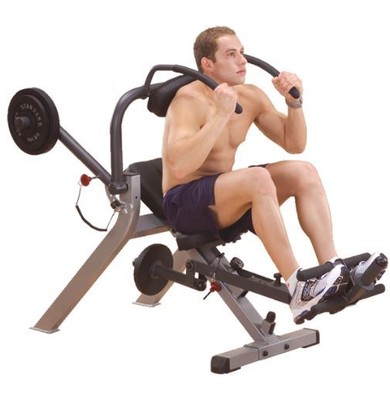 Body Solid Gab300 Semi Recumbent Ab Bench Home Abdominal Exercise